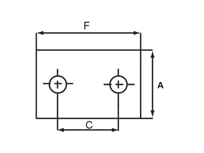 Sparex Single Clamp Bottom Plate Type 2 | S.178226 - Product Image 3
