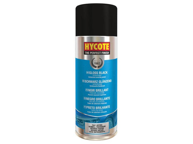 Sparex Hycote Gloss Black Paint 400ml | S.178363 - Product Image 1