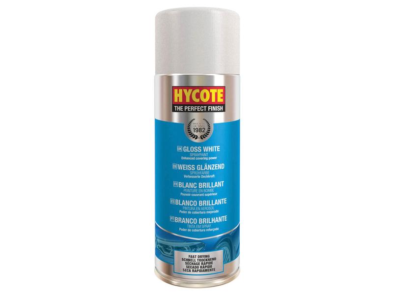 Sparex Hycote Gloss White Paint 400ml | S.178364 - Product Image 1