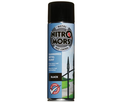 Sparex Nitromors Anti-Rust Hammered Metal Paint Black 500ml | S.178377 - Product Image 1