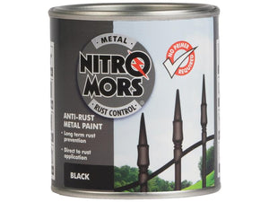 Nitromors Smooth Metal Paint Black 250ml | S.178384 - Product Image 1