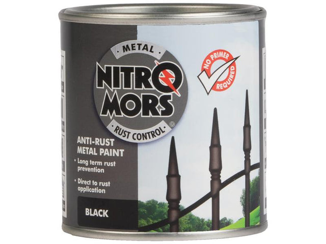 Nitromors Smooth Metal Paint Black 250ml | S.178384 - Product Image 1