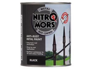 Nitromors Smooth Metal Paint Black 750ml | S.178385 - Product Image 1