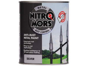 Nitromors Smooth Metal Paint Silver 750ml | S.178386 - Product Image 1