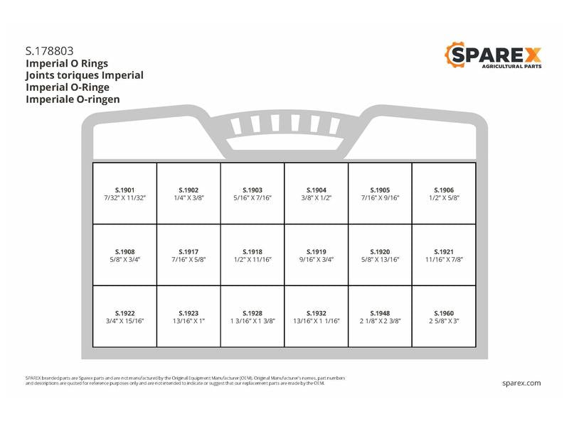 Sparex O Ring Assortment - Imperial (Assorted Kit 450 pcs.) | S.178803 - Product Image 2