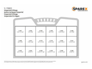 Sparex O Ring Assortment - Imperial (Assorted Kit 450 pcs.) | S.178803 - Product Image 2
