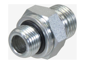 Sparex Hydraulic Adaptor 1/2'' BSP Male x M18 x 1.50 Metric Male Flat Face with O-Ring | S.178908 - Product Image 2