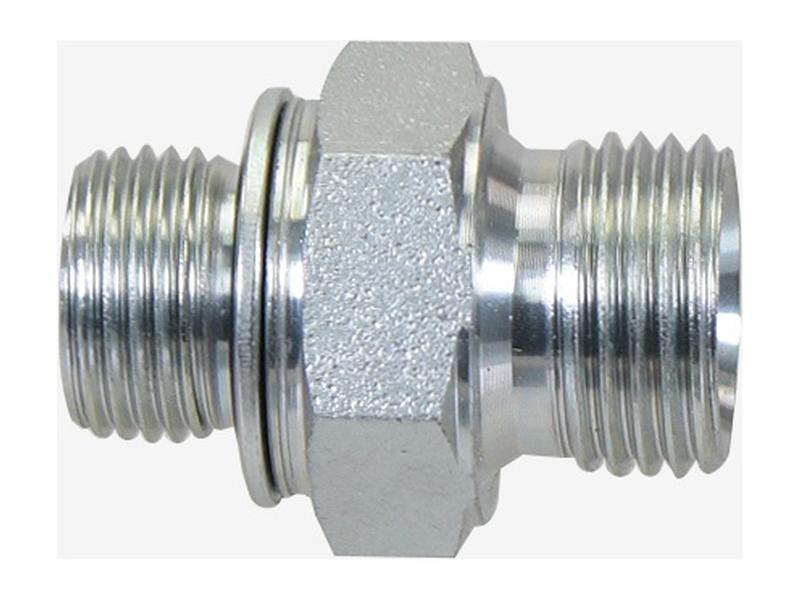Sparex Hydraulic Adaptor 1/2'' BSP Male x M22 x 1.50 Metric Male Flat Face with O-Ring | S.178910 - Product Image 3
