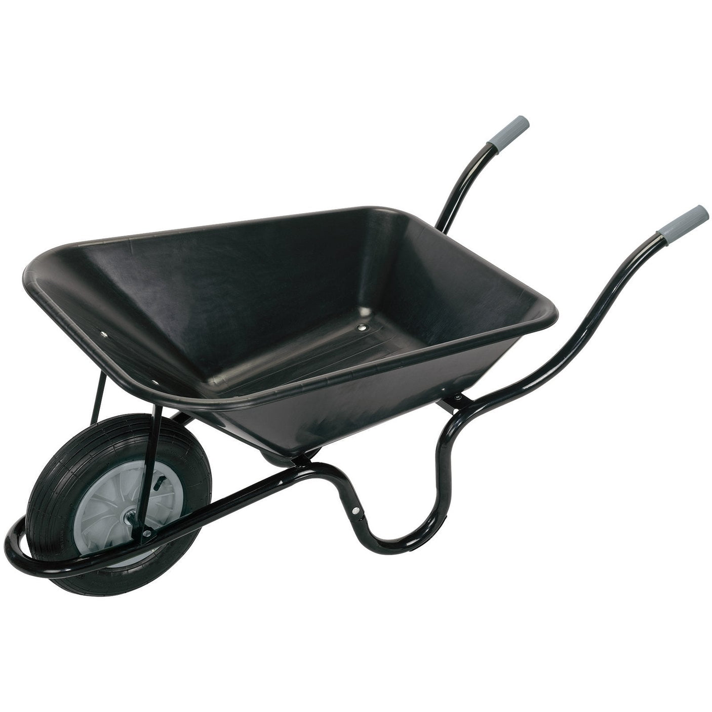 Draper Heavy Duty Plastic Tray Contractors Wheelbarrow, 85L - PWB - Farming Parts