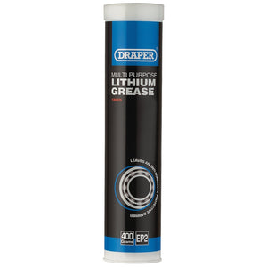 Draper Multi-Purpose Lithium Grease, 400Ml Cartridge - ARE-LGC - Farming Parts