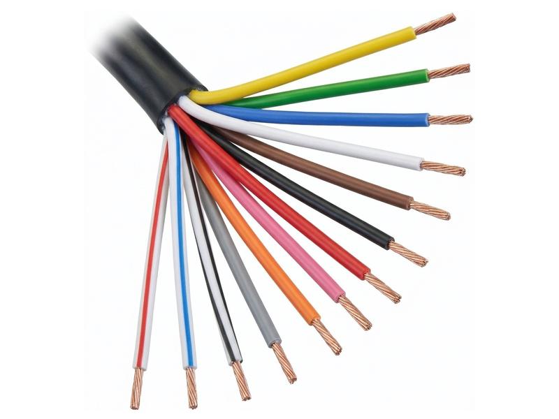 Sparex Electrical Cable - 13 Core, 1.5mm² Cable, Black (Length: 1M), (Reel) | S.180224 - Product Image 1