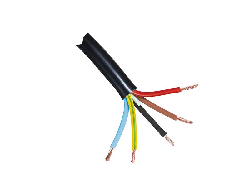 Sparex Electrical Cable - 5 Core, 1.5mm² Cable, Black (Length: 1M), (Reel) | S.180227 - Product Image 1