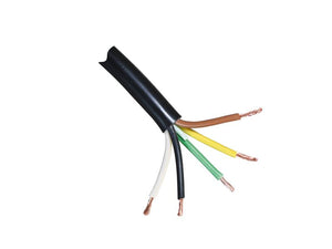 Sparex Electrical Cable - 5 Core, 1mm² Cable, Black (Length: 1M), (Reel) | S.180232 - Product Image 1