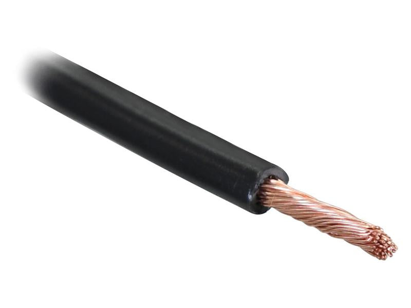 Sparex Electrical Cable - 1 Core, 10mm² Cable, Black (Length: 1M), (Reel) | S.180235 - Product Image 1
