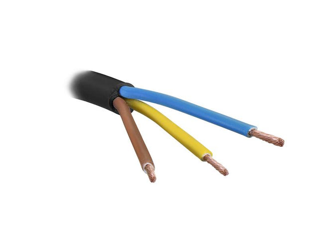 Sparex Electrical Cable - 3 Core, 1.5mm² Cable, Black (Length: 1M), (Reel) | S.180259 - Product Image 1