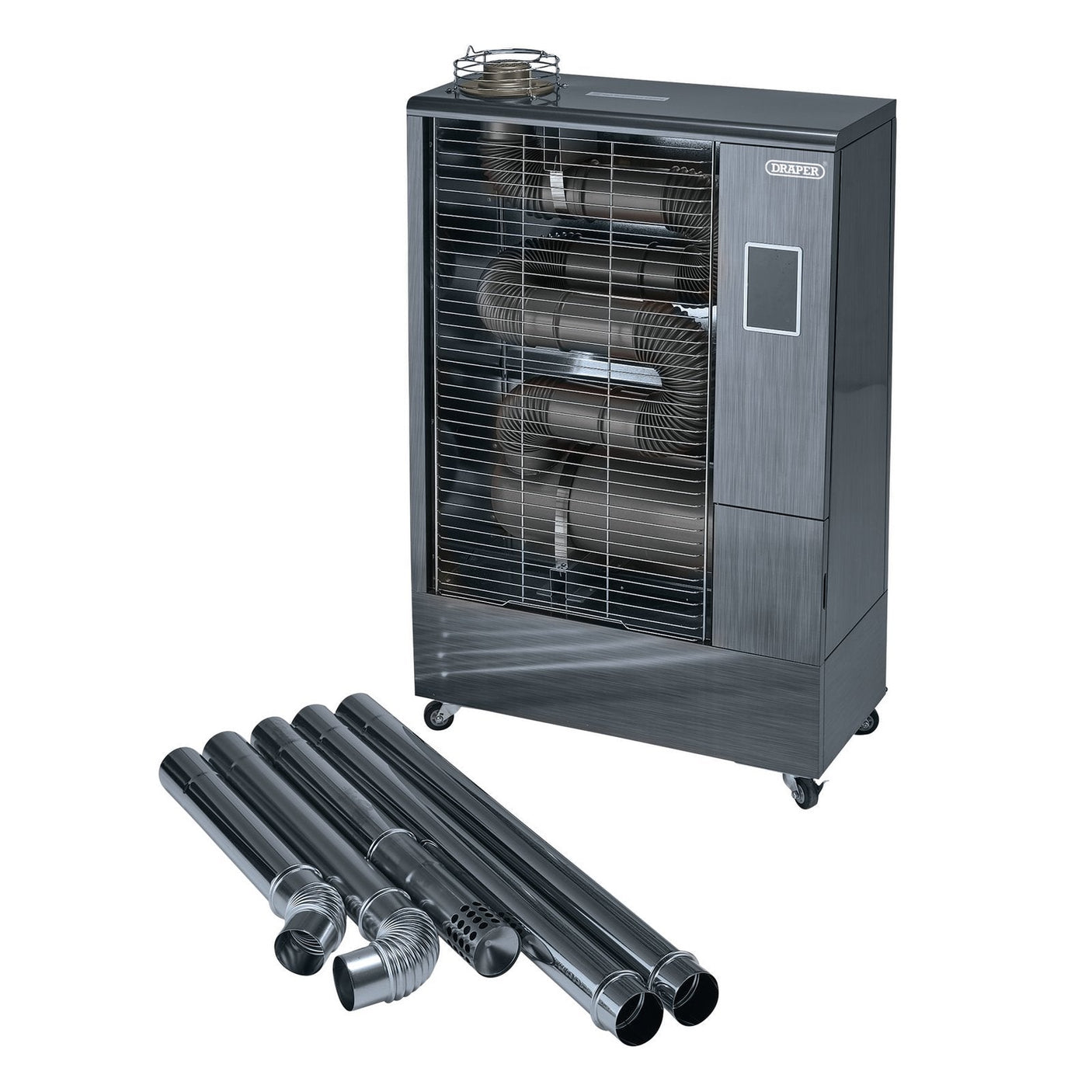 Draper 230V Far Infrared Diesel Heater With Flue Kit, 40,000 Btu/11.6Kw - DSH400/FLUE - Farming Parts