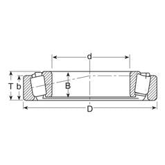 Sparex Taper Roller Bearing Precision Fit Durable 70x110x25mm | S.18248