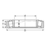 Sparex Taper Roller Bearing Precision Fit Durable 70x110x25mm | S.18248