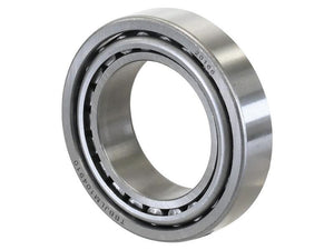 Close-up of a single Sparex Taper Roller Bearing (JLM104984/JLM104910) with visible inner and outer rings, displaying a metallic finish. A serial number, 20106, is engraved on the bearing's outer ring. This metric bearing is identified by its Sparex Part Number: S.18512.