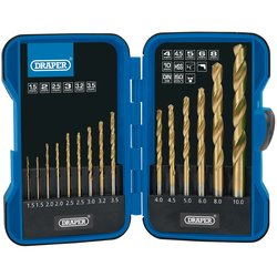 Draper Metric Titanium Nitride Coated Hss Drill Bit Set (15 Piece) - DBTS1 - Farming Parts