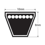 Sparex Raw Edge Moulded Cogged Belt AVX10x600 Durable Fit | S.18680