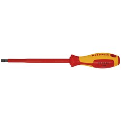 Knipex 98 20 65 Vde Insulated  Slotted Screwdriver, 6.5 X 150Mm | 98 20 65