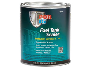 A 1-liter can of Sparex Fuel Tank Sealer (Part Number: S.18796), designed to stop rust, corrosion, and leaks. The label boasts a light grey non-porous flexible film and resistance to fuels, alcohols, and additives. Now available under Sparex Tariff Code for added convenience.