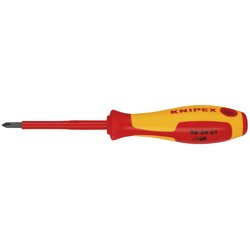 Knipex 98 24 01 Vde Insulated Screwdriver, Ph1 X 80Mm | 98 24 01