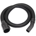 A Draper 1.5M Flexible Hose for Wdv15A and Wdv20Ass (AVC116) in black, featuring connectors on both ends—one straight and the other slightly curved.