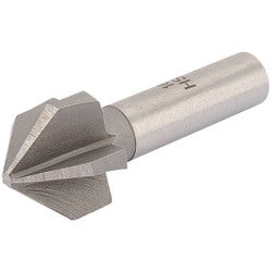 The Draper HSS Rosehead Countersink Bit, 16mm - CSB3 by Draper is a heavy-duty bit made of high-speed steel, featuring a 90° conical cutting head with several flutes for drilling tapered holes effectively.