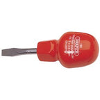 Draper Plain Slot Flared Tip Cabinet Pattern Chubby Screwdriver, 6 X 38mm (Sold Loose) - 186B - Farming Parts