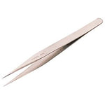 A pair of Draper Fine Point Straight Tweezers, 120mm - T250 against a white background.