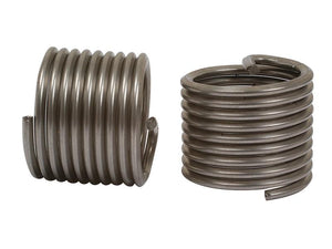 Two metal helical coils, each featuring a precise UNC 3/8'' x 16 Thread, from the Sparex product line (Sparex Part Number: S.19948), are shown side by side against a plain white background.