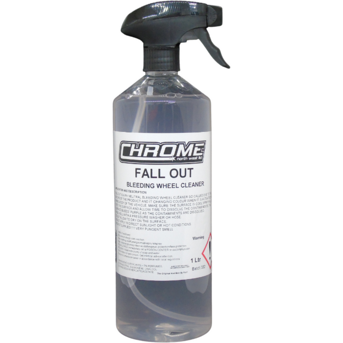 Chrome Fallout | Bleeding Wheel Cleaner for Brake Dust & Contaminant Removal
