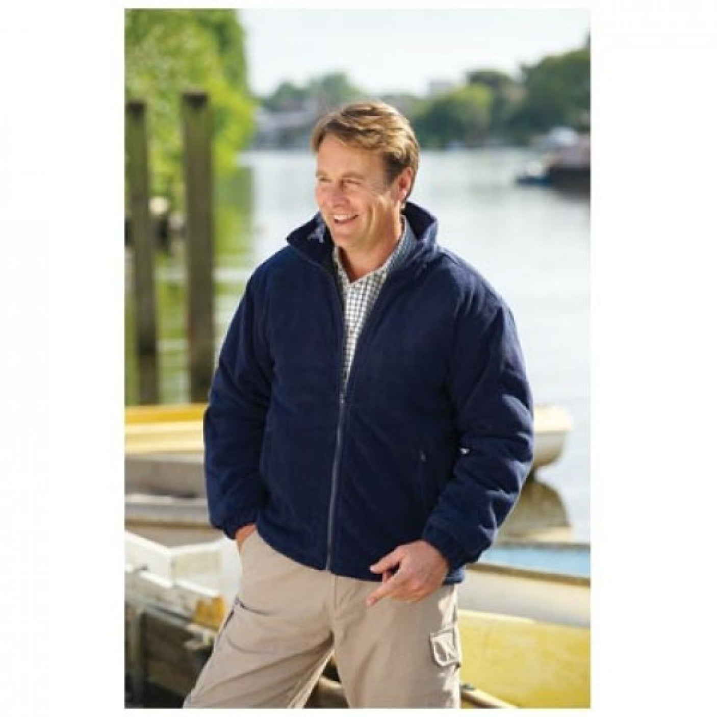 Champion Glen Quilted Fleece Navy - Farming Parts