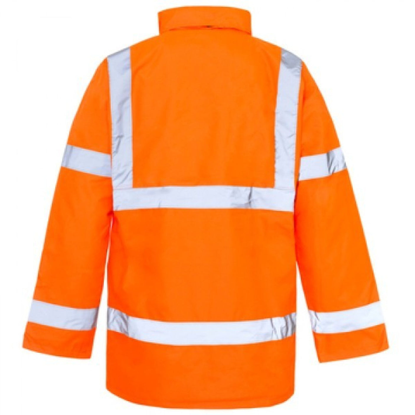 Hi-Vis Reflective Parka Jacket Orange - Farming Parts