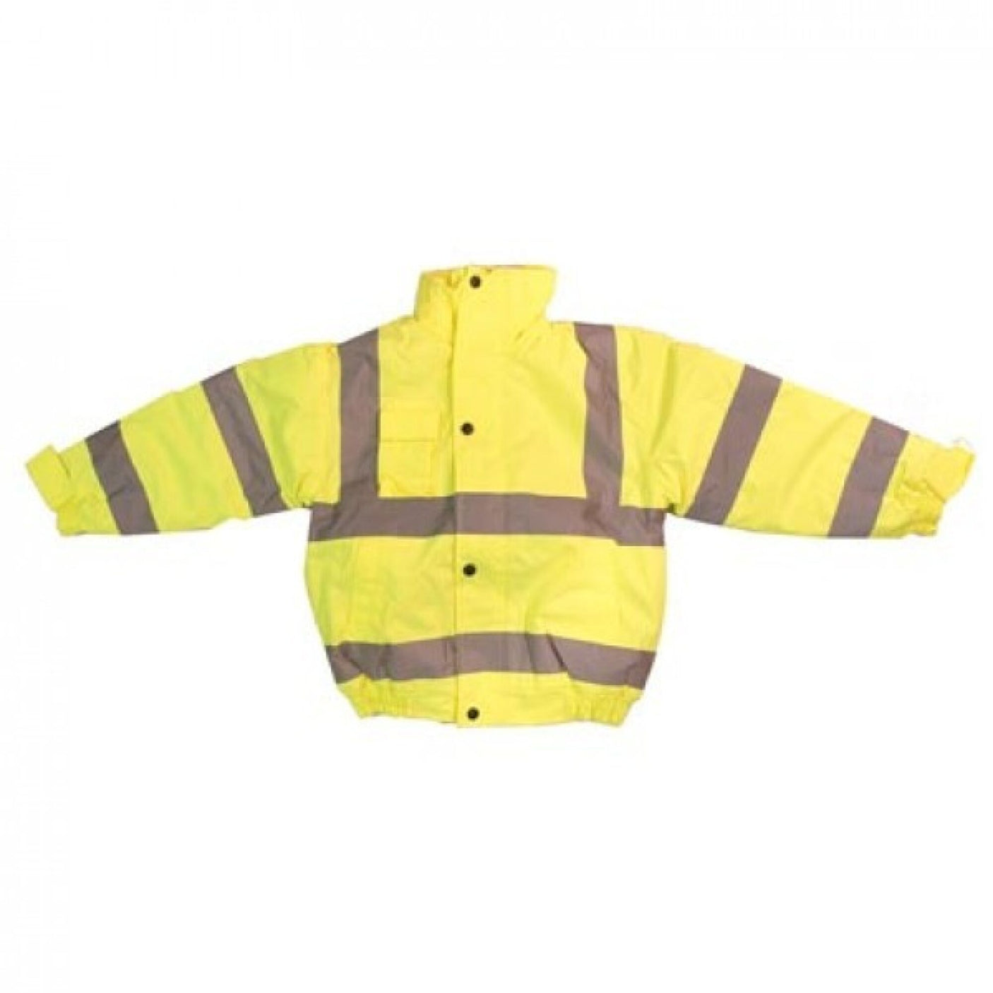 Hi-Vis Reflective Bomber Jacket Yellow - Farming Parts