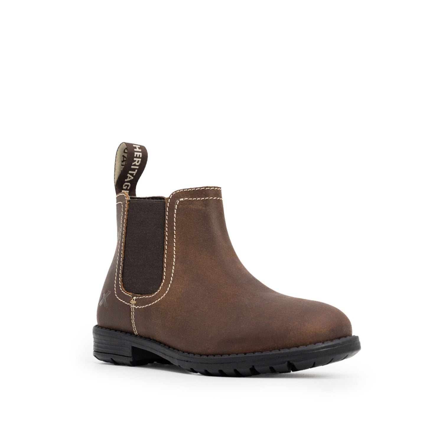 Xpert Heritage Farrier Junior Chelsea Boot Rustic Brown - Farming Parts