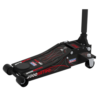 Sealey | Low Entry Custom Design Trolley Jack with Rocket Lift 2 Tonne - Black - 2000CB