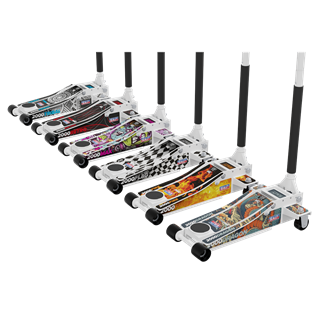 Sealey | Low Entry Custom Design Trolley Jack with Rocket Lift 2 Tonne - White - 2000CW