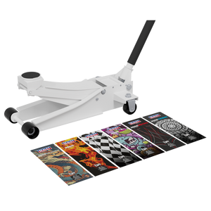 Sealey | Low Entry Custom Design Trolley Jack with Rocket Lift 2 Tonne - White - 2000CW