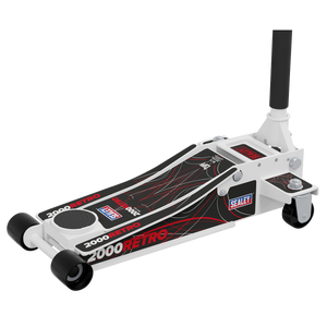 Sealey | Low Entry Custom Design Trolley Jack with Rocket Lift 2 Tonne - White - 2000CW