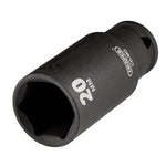 Draper Hi-Torq® Metric Deep Impact Socket, 3/8" Sq. Dr., 20Mm | 409D-Mm