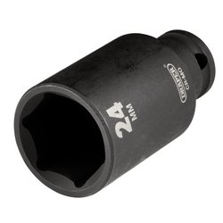 Draper Hi-Torq® Metric Deep Impact Socket, 3/8" Sq. Dr., 24Mm | 409D-Mm