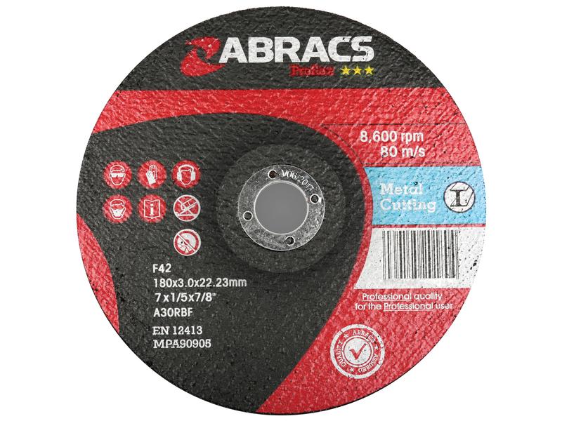 Metal Cutting Disc Ø178 x 3 x 22.23mm A30RBF for Steel Cutting | S.20197