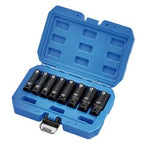 Draper Hi-Torq® Metric Deep Impact Socket Set, 3/8" Sq. Dr. (8 Piece) | 409D/8/Mm