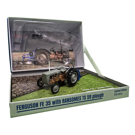 Universal Hobbies Ferguson FE 35 with Ransomes TS 59 Plough - UH7126