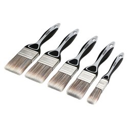 Soft Grip Flat Paint Brush Set (5 Piece) | Pb-Flat-5Pc