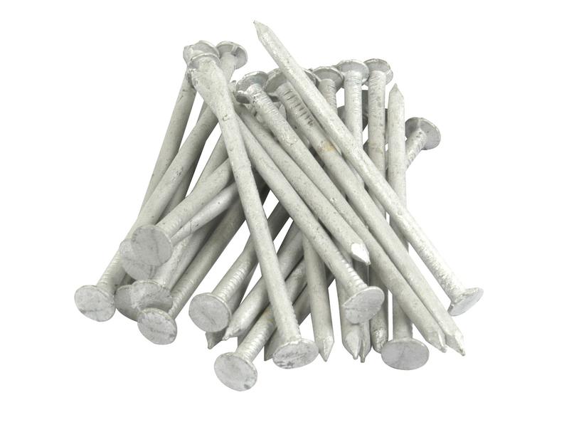 Sparex Galvanised Knurled Top Nail, Ø3.175mm x 75mm Length | S.20655 - Product Image 1