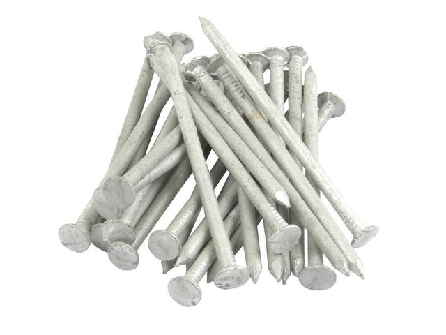 Sparex Galvanised Knurled Top Nail, Ø3.175mm x 75mm Length | S.20655 - Product Image 1